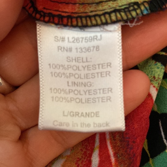 Love Tree Tropical Floral Wide Leg Jumpsuit - Picture 11 of 11